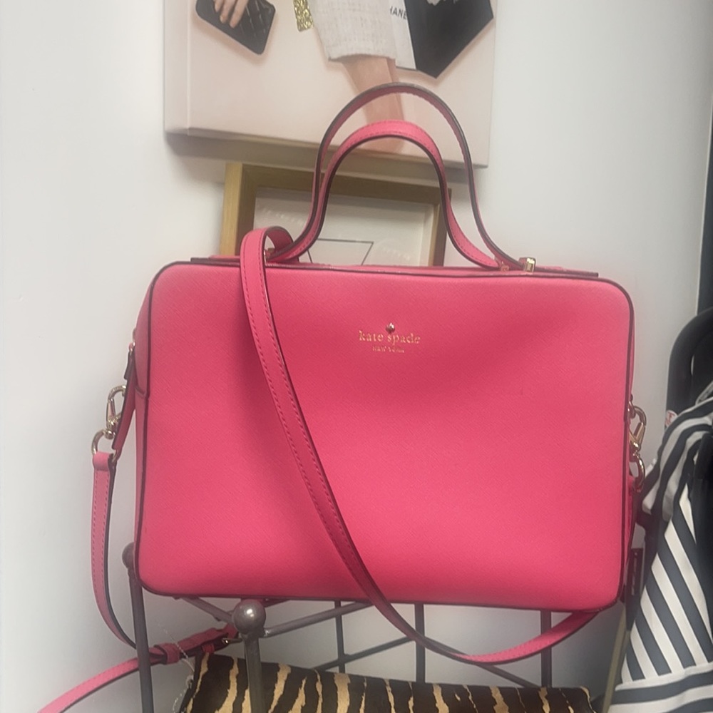 CORAL ORANGE 🍊 KATE SPADE HANDBAG - Picture 4 of 10